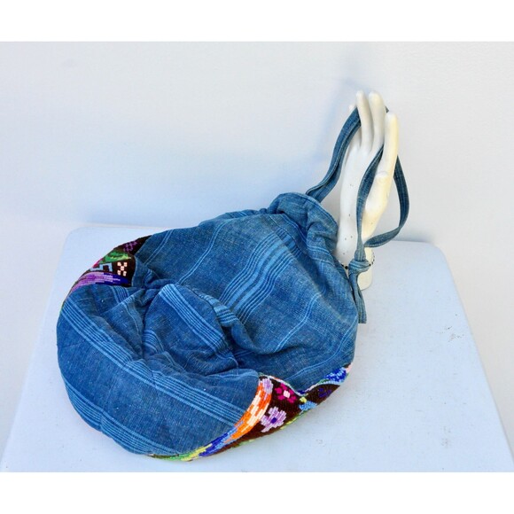 Floral Embroidered Bag - Colorful Embroidery Bag - Denim Bag - Hand Embroidered - Picture 10 of 10